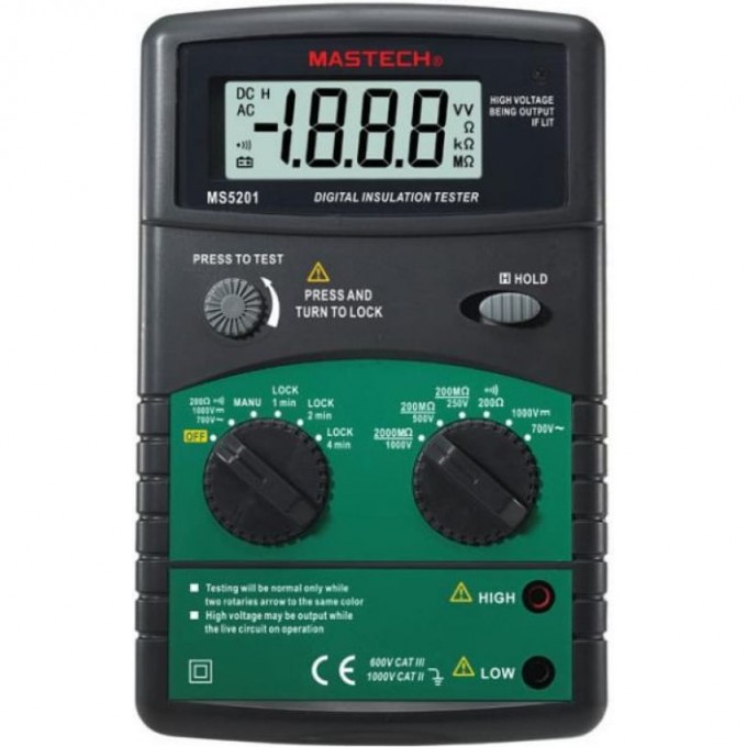 Цифровой мегаомметр MASTECH MS5201 13-1346