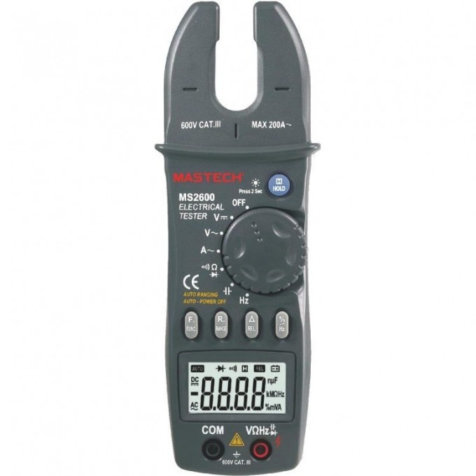Клещи токоизмерительные цифровые автоматические MASTECH ACA MS2600
